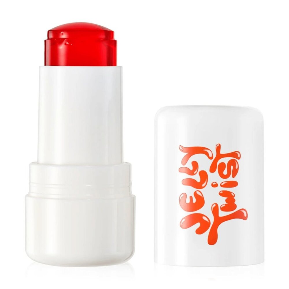 Lottie London Jelly Twist Coral Crush, Jelly Texture Blush & Lip Tint, 0.28 oz